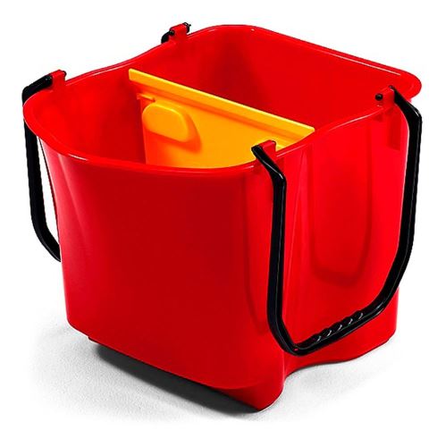 Filmop Vědro s přepážkou, 28L, plast, červený