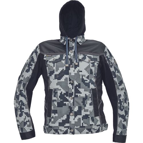 NEURUM CAMOU jacket + hood anthracite, size 48