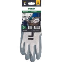 Gloves knitted BABBLER, No. 8, white-grey