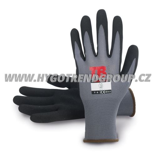 Gloves TB 700MF TOUCH, nylon, dipped in microporous nitrile, No. 9