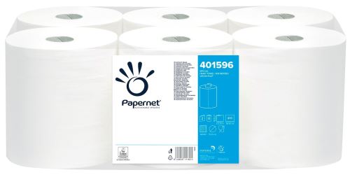Paper towel, in a roll ACTION 450, PAPERNET Imbalpaper, 2 layers, white, 1 x 6 rolls