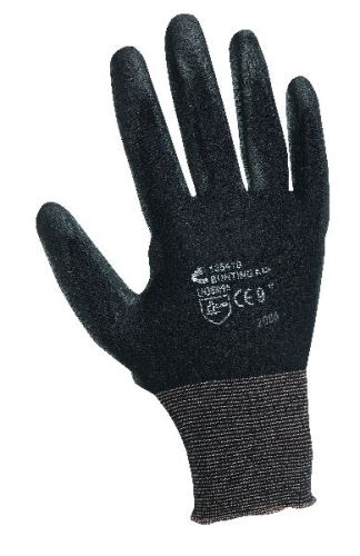Knitted gloves BUNTING Black, XL, black nylon