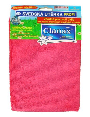 Towel microfiber, 40 x 40 cm, 210g, knitted, red