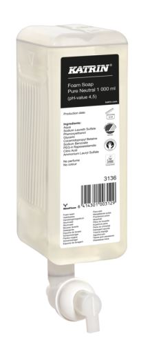 Foam soap, KATRIN Pure Neutral, 1L
