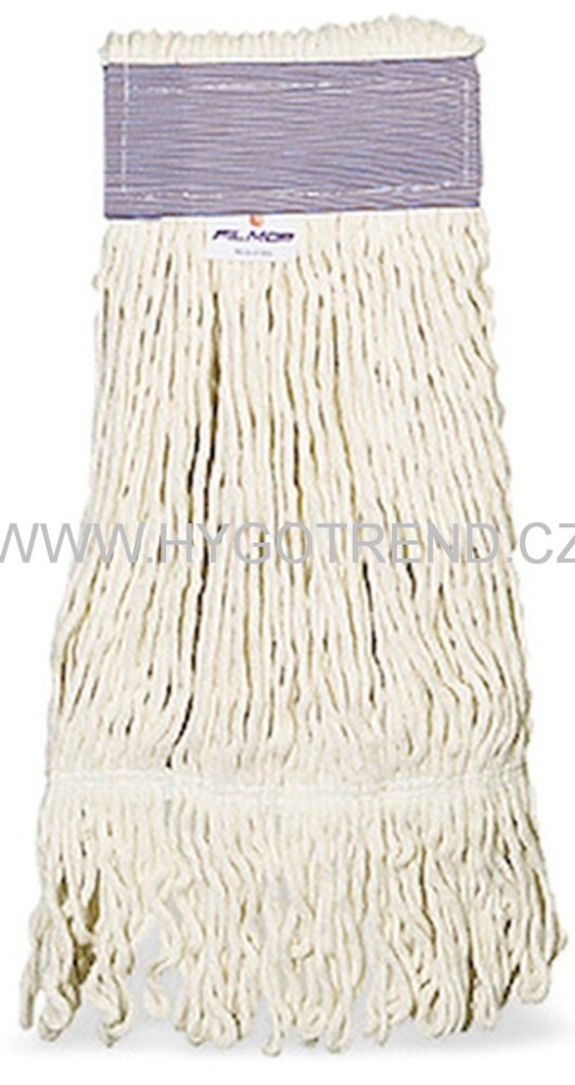 Filmop mop třásňový azzura, bavlna, 400 g, s prošitím a kličkami