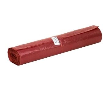 Bag red 80, 70 x 110 cm, 120L, 15 pcs/roll