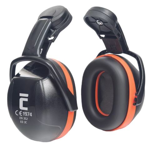 ED 3C sluchátka-přilba,EAR DEFENDER, oranžová