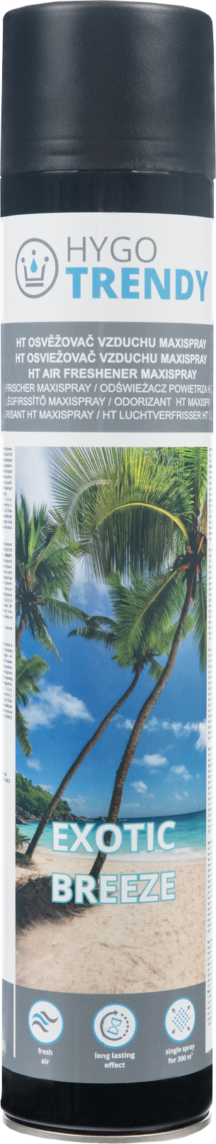 Osvěžovač vzduchu a neutralizátor pachů maxispray hygotrendy, exotic breeze, 750 ml