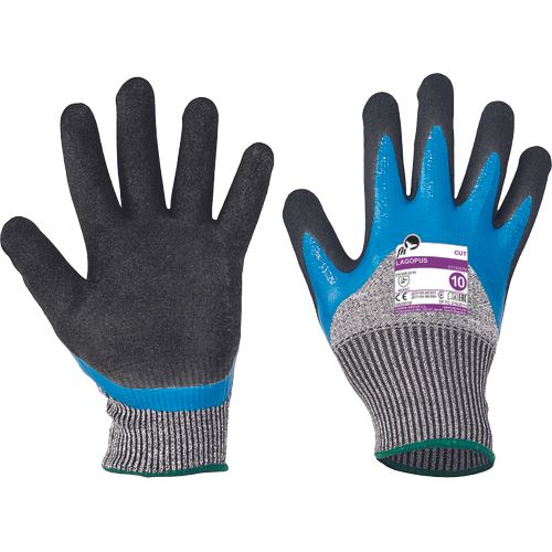 Chemical fiber gloves, nitrile LAGOPUS
