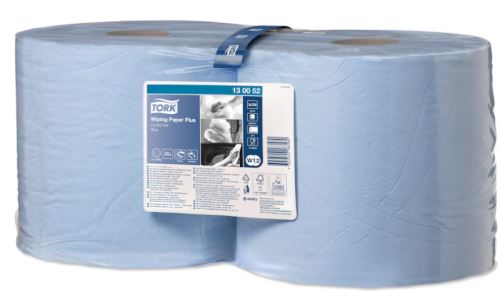 Tork Papírová utěrka Plus, 2 vrstvy, modrá, 2ks/kart (1)