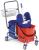 Filmop Cleaning trolley FILMOP 8018, 2 x 25L, chrome, basket