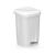 Filmop Waste bin ATLAS PRESS, 50L, plastic, step, white