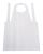 PE apron, disposable, white, 100 pcs