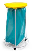 Filmop Stand "TREND" metal, gray lacquer, yellow lid, 70L, mobile Filmop Stand "TREND" metal, gray lacquer, yellow lid, 70L, mobile