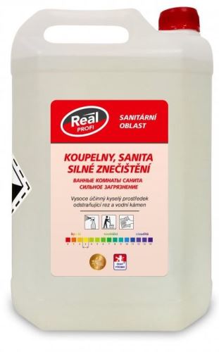 REAL PROFI koupelny, sanita silné znečištění, 5L