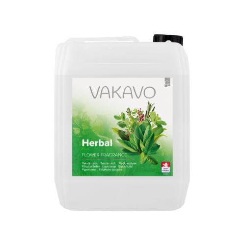 Liquid soap VAKAVO (AMADEUS) Herbal LOVE, white, 5L