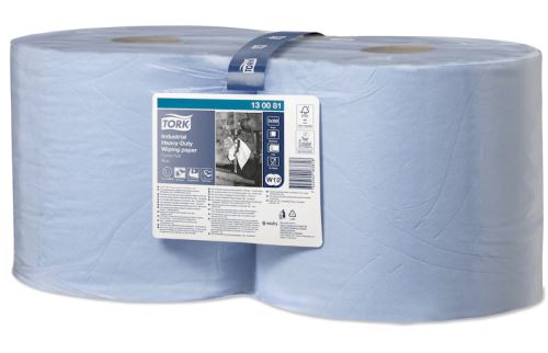 Tork Heavy-Duty Industrial Paper Towel, 3 Ply, Blue (1)