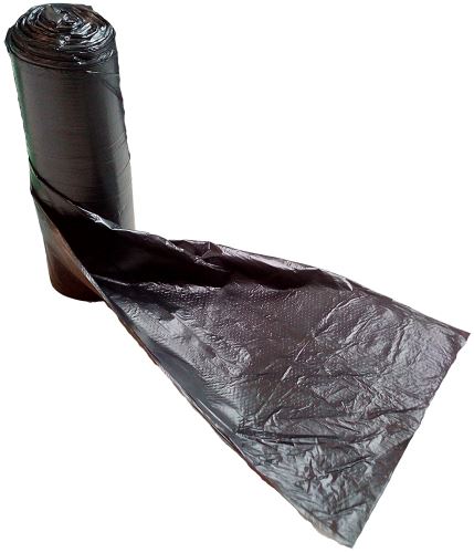 Bags, black, 50x60 cm, 30L, 50 pcs/roll