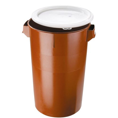Waste bin 60L, plastic with lid