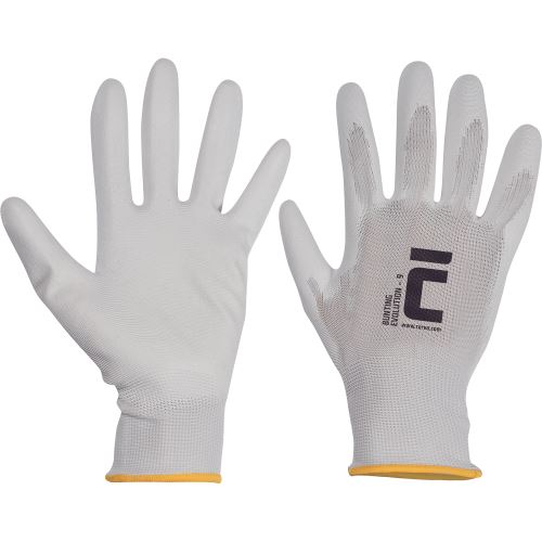 Gloves BUNTING EVOLUTION, polyurethane, white (4)