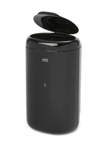 Tork litter bin ELEVATION, plastic/black, 5L