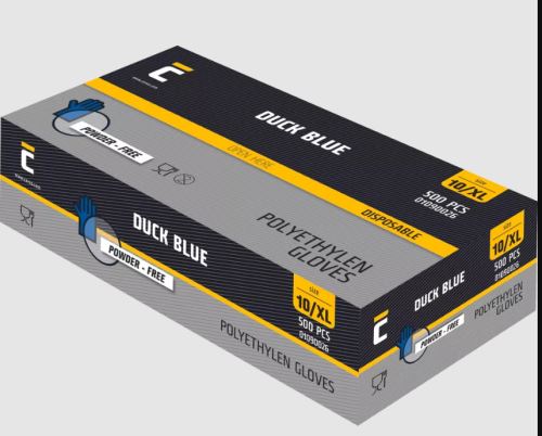 Rukavice DUCK BLUE JR polyetylénové vel.9 500ks