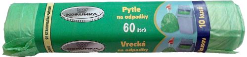 Retractable garbage bags, 63 x 70 cm, 70L, 15 pcs/roll