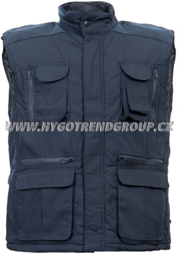 Vest DAVIDA, insulated, blue, XXXL