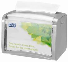 Tork Xpressnap® Interfold table napkin dispenser 21.6 x 33 cm, capacity 275 pcs., dark gra Tork Xpressnap® Interfold table napkin dispenser 21.6 x 33 cm, capacity 275 pcs., dark gra
