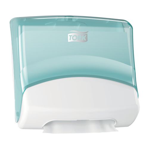 Tork tray for folded towels - Top Holder, white - turquoise