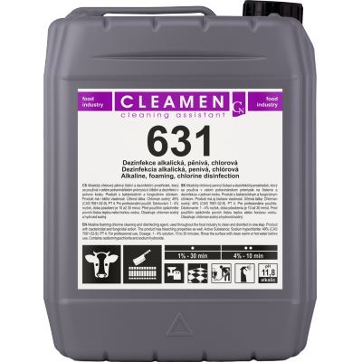 CLEAMEN 631, 5.5 kg highly foaming alkali. chlorine. cleaner..