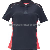 Triko KNOXFIELD LADY pólo, antracit/červená, vel.  S