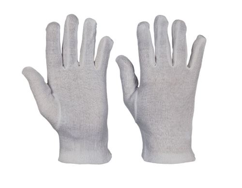 KITE PLUS cotton gloves, No. 8, white