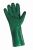 PETREL cotton gloves, No. 10, green, dipped in PVC