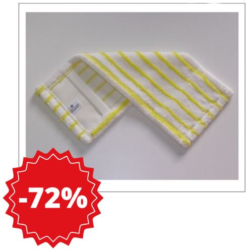 Mop kapsový, 40 cm, mikrovlákno, žlutý pruh