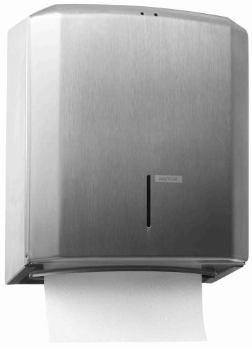 Folded paper towel dispenser KATRIN M, stainless steel