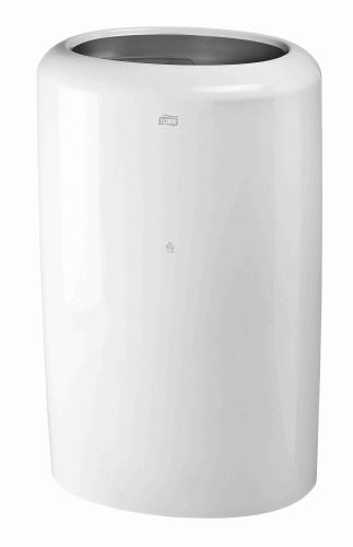 Tork litter bin ELEVATION, plastic/white, 50L