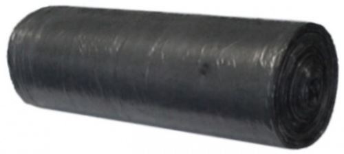 Resealable bags black HDPE, 63 x 74 cm, 6 mi, 60 L, 50 pcs/roll