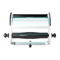 Tork wall holder for large and small rolls, metal, white - turquoise (2)