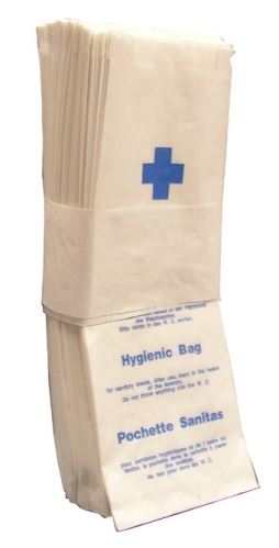 Hygienic bags, paper, 100 pcs