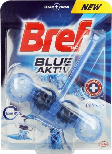 BREF Blue-Aktive WC, 4 balls 50g, curtain, stains