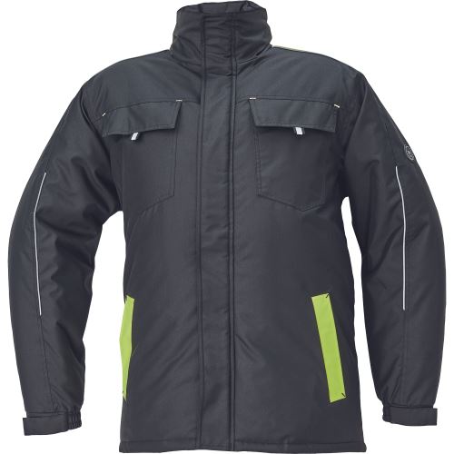 Parka MAX VIVO, černá/žlutá