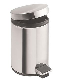Stainless steel waste bin, 5L, step-on