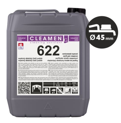 CLEAMEN 622 nepěnivý alkalický čistič podlah 5kg