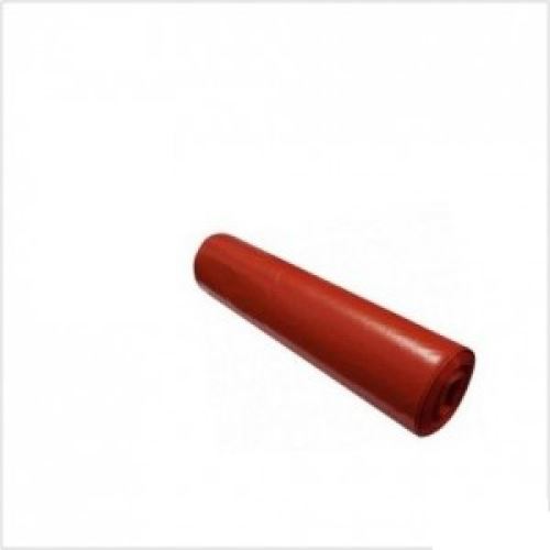 Red LDPE resealable bags 50 x 60 cm, 40 mi, 30L, 25 pcs/roll