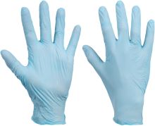 Nitrile gloves Dermik NA35, disposable, powder-free, blue, size M, 100 pcs