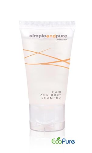 Hair and body shampoo, hotel, tube, 30 ml Simple and Pure