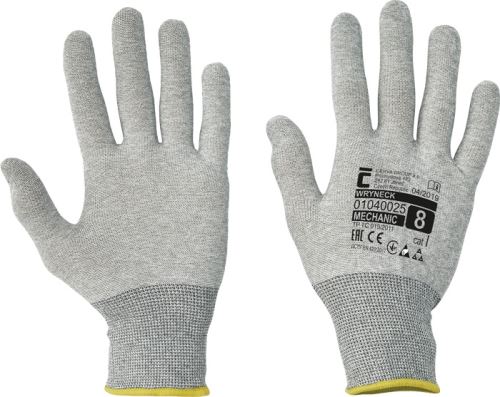 WRYNECK ESD knitted gloves, size 8