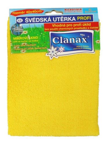 Towel microfiber, 40 x 40 cm, 210 g, knitted, yellow