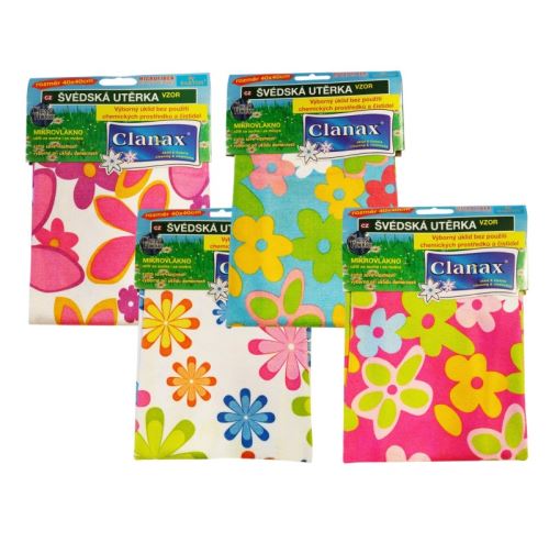 Towel PATTERN - microfiber, 40 x 40 cm, 250 g